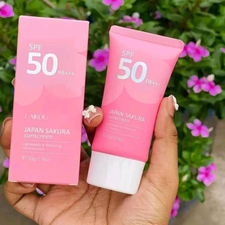 Laikou Japan Sakura Face Sunscreen SPF50 PA+++ 50gm