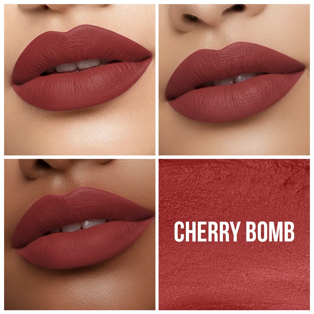 NIOR No Transfer Retro Matte Lipstick Cherry Bomb 50