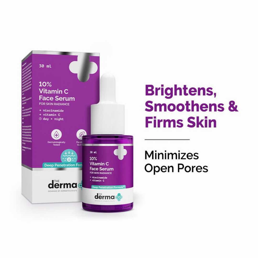 The Derma Co 10% Vitamin C Face Serum with 5% Niacinamide & Hyaluronic Acid - 30ml