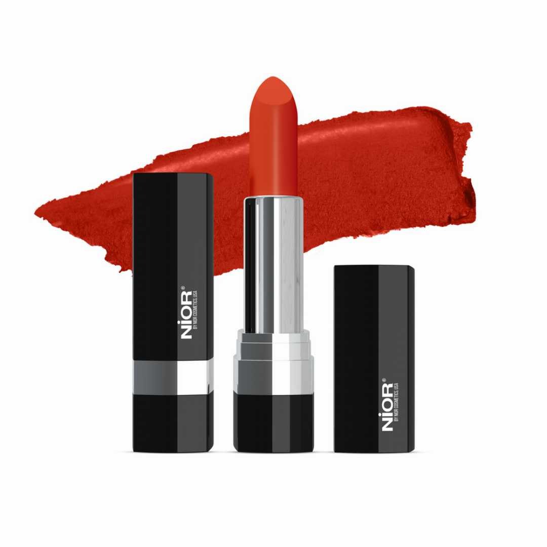 Nior Velveteen Matte Lipstick – Coral Red 002
