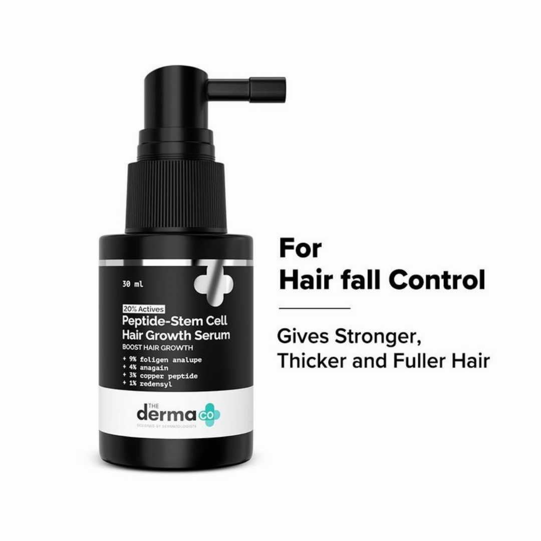 The Derma Co 20% Actives Peptide Stem Cell Hair Growth Serum 30ml