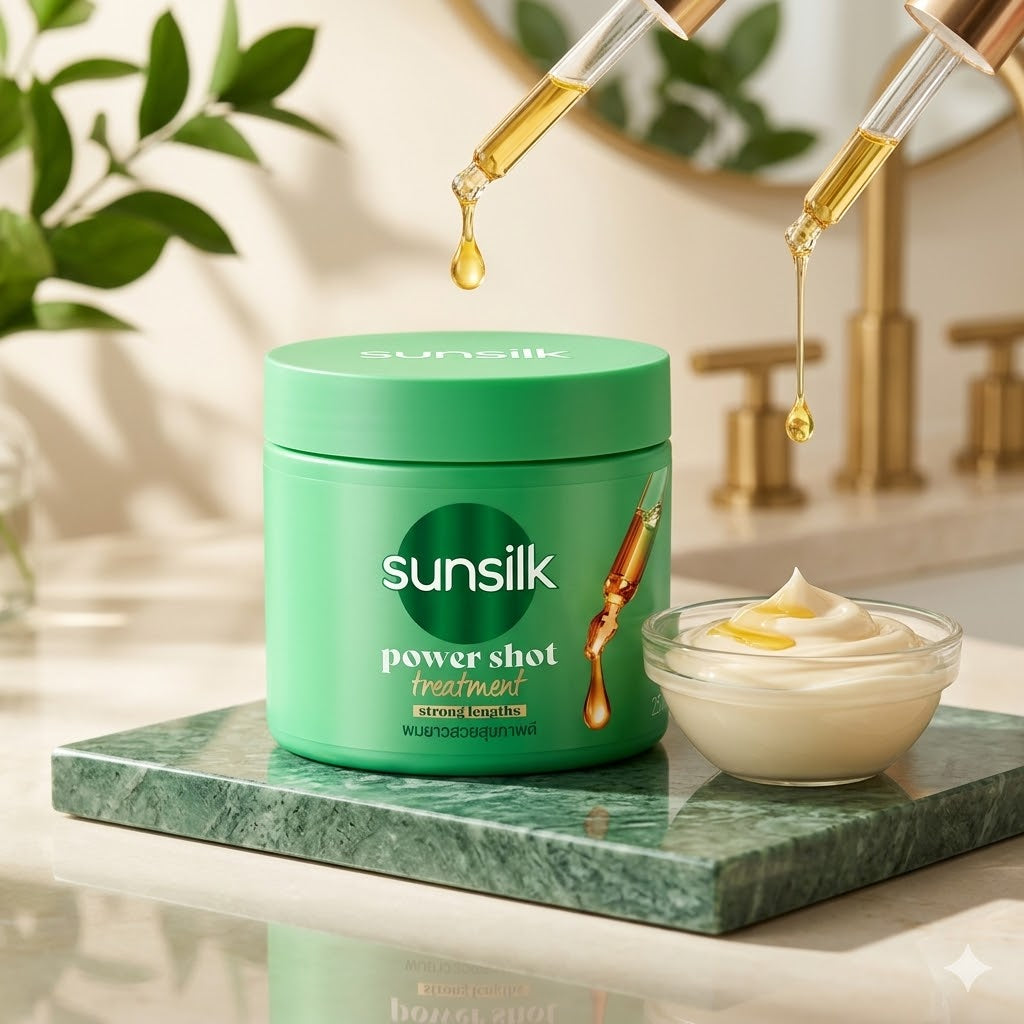Sunsilk Power Shot Treatment Strong Lengths Hair Mask 250ml •