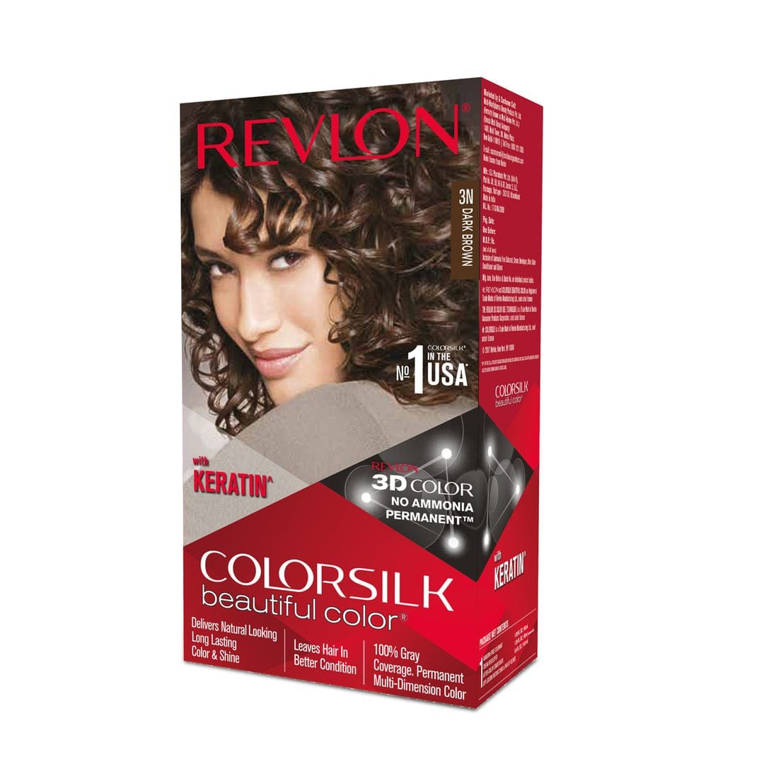 REVLON Colorsilk Hair Color DARK BROWN 3N (40ml+40ml+11.8ml)