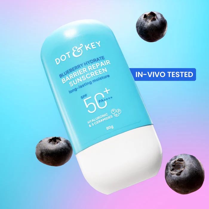 DOT & KEY Blueberry Hydrate Barrier Repair Sunscreen SPF 50+ PA++++ – 80g
