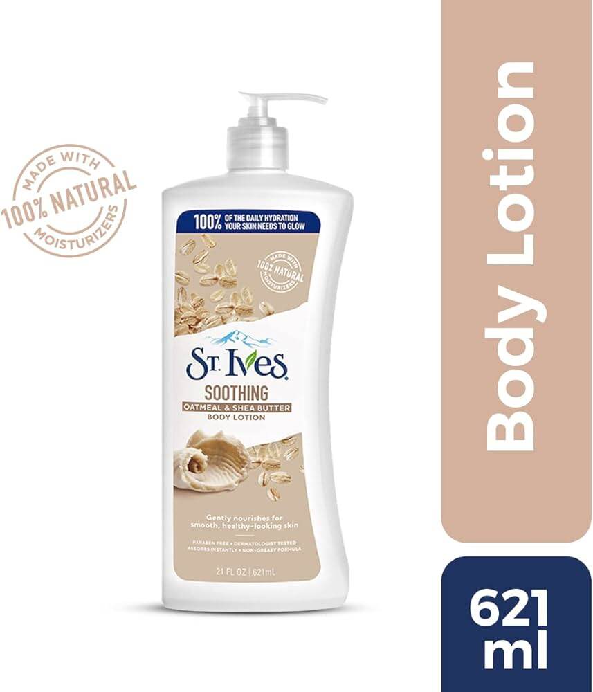St. Ives Nourish And Soothing Oatmeal And Shea Butter Body Lotion (621ml)