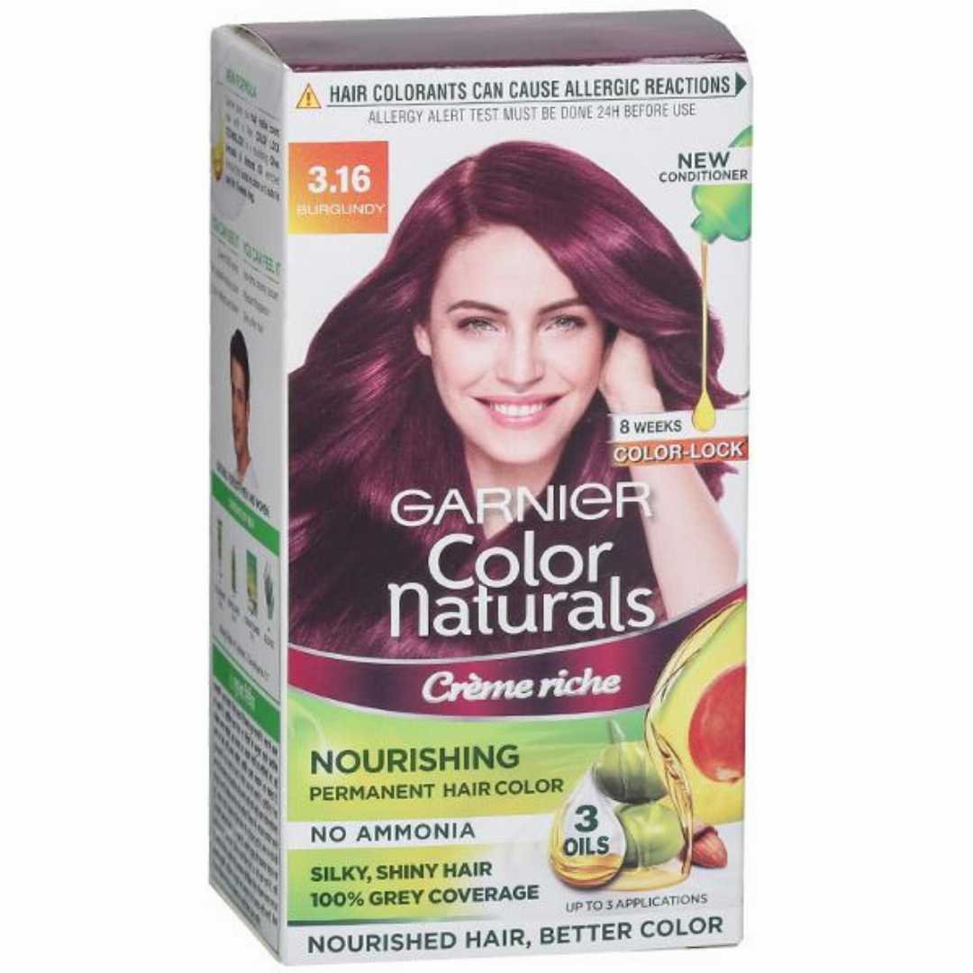 Garnier কালার ন্যাচারালস 3.16 বারগুন্ডি 70ml + 60g