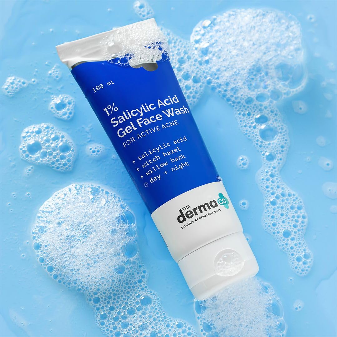 The Derma Co 1% Salicylic Acid Gel Face Wash With Salicylic Acid & Witch 100ml