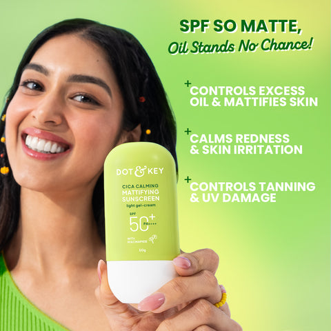 DOT & KEY Cica & Niacinamide Mattifying Sunscreen SPF 50+ PA++++ 50ml